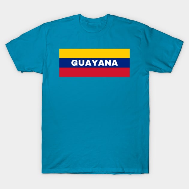 Guayana City in Venezuelan Flag Colors T-Shirt by aybe7elf